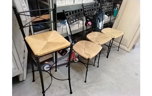 CHAISE FER FORGÉ