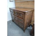 COMMODE CHENE 3 TIROIRS