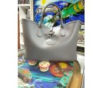 SAC A MAIN LONGCHAMP CUIR GRIS