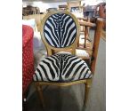 CHAISE MEDAILLON ZEBRE