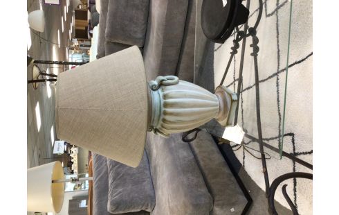 LAMPE DE CHEVET BEIGE PEINT GM