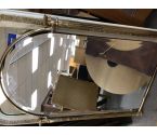 MIROIR DORE OVALE BISEAUTE GM