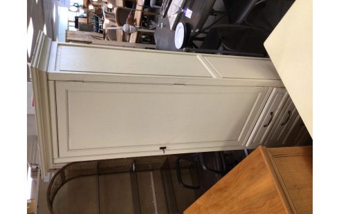 COLONNE PEINT BEIGE 1 PORTE 3 TIROIRS