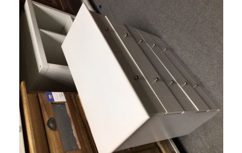 COMMODE MODERNE 6 TIROIRS BLANCHE