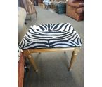 TABOURET STYLE LOUIS XVI ZEBRE