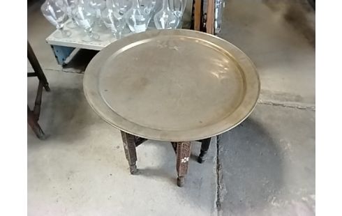TABLE BASSE PLATEAU CUIVRE PM MAROC
