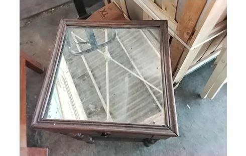 GUERIDON CANNAGE MIROIR DESSUS