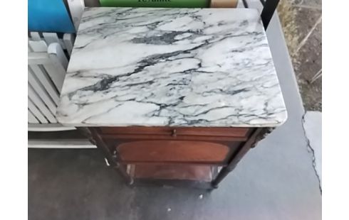 CHEVET MARBRE MARQUETERIE