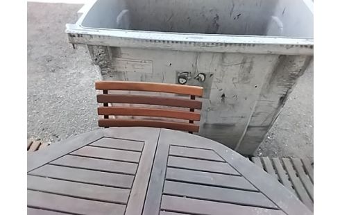 4 CHAISES PLIANTE JARDIN BOIS EXOTIQUE