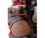 SELLE CHEVAL CUIR FAUVE