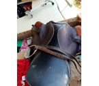 SELLE CHEVAL CUIR NOIR