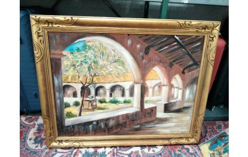 HUILE SUR TOILE CLOITRE