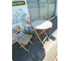 TABLE DE JARDIN + 2 CHAISES