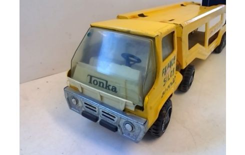 CAMION TONKA AVEC REMORQUE VOITURE