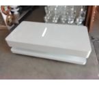 TABLE BASSE LAQUÉE BLANCHE + ACC