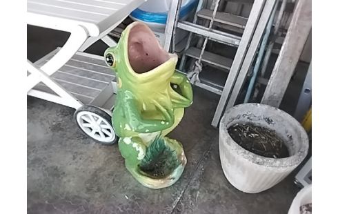 PORTE PARAPLUIE GRENOUILLE CERAMIQUE