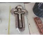 CRUCIFIX DORÉ FEUILLE 60 CM ACCRSV