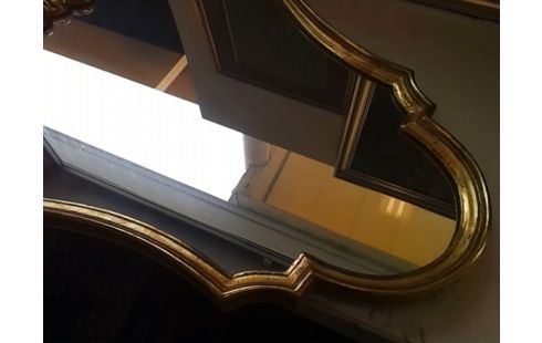 MIROIR DORE STYLE LOUIS XV