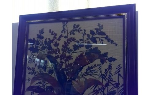 CADRE TAPISSERIE PLANTE