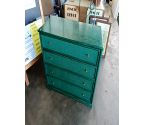 COMMODE 4 TIROIRS ROTIN VERTE
