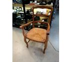 FAUTEUIL BOIS ET PAILLE