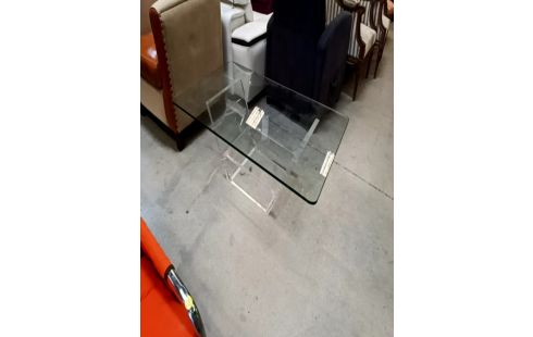 TABLE BASSE VERRE ET ALTUGLAS DAVID LANGE