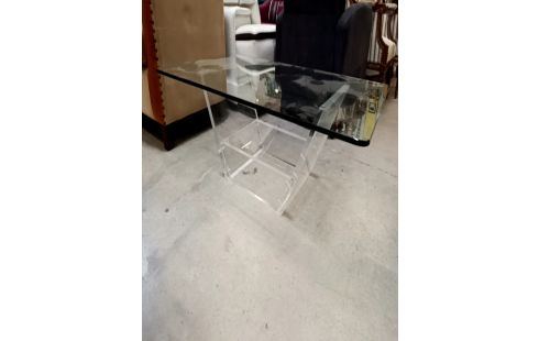 TABLE BASSE VERRE ET ALTUGLAS DAVID LANGE