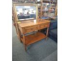 CONSOLE 2 TIROIRS MERISIER