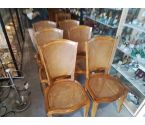 6 CHAISES CANNEES