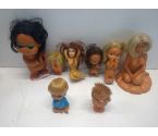 LOT VAN 8 VINTAGE POPJES