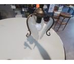 LUMINAIRE LAITON 3 FEUILLES EN VERRE
