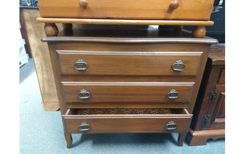 COMMODE RUSTIQUE 3 TIROIRS