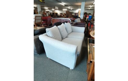 CANAPE 3 PLACES TISSU GRIS