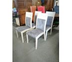 4 CHAISES CHENE ET MICROFIBRE LOT