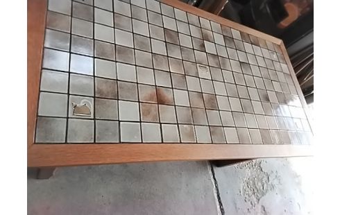 TABLE CHENE CARRELAGE 152X82 2 ALLONGES