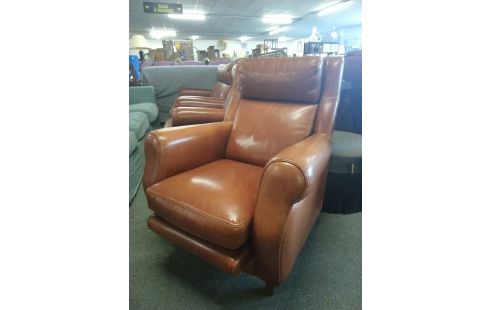 FAUTEUIL CUIR HAVANE