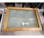 PLATEAU DÉJEUNER VERRE BOIS