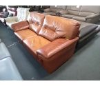 CANAPE 3 PLACES CUIR MARRON