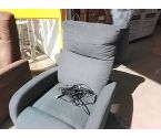 FAUTEUIL RELAX TISSU GRIS ACCRSV