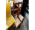 CHAISE BOIS ET PAILLE