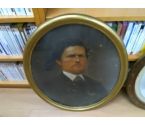 CADRE DORE OVALE PORTRAIT HOMME