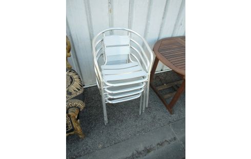 FAUTEUIL ALU LOT DE 4