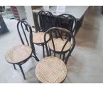 4 CHAISES DE BISTRO STYLE THONET