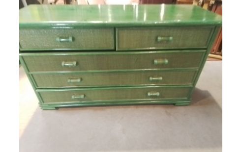 COMMODE ROTIN VERT