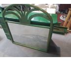 MIROIR ROTIN VERT