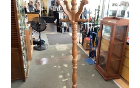 PORTEMANTEAU PERROQUET BOIS RUSTIQUE