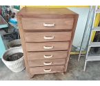 COMMODE 6 TIROIRS BOIS
