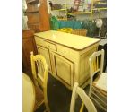 BUFFET PEINT 2 PORTES 3 TIROIRS