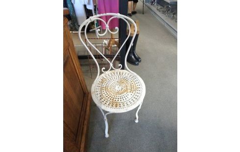 CHAISE DE JARDIN FER FORGE