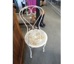 CHAISE DE JARDIN FER FORGE